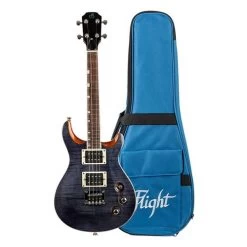 Flight Vanguard Transparent Black Electric Ukulele