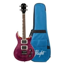 Flight Vanguard Transparent Purple Electric Ukulele