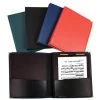 Leatherette Red Band Folder