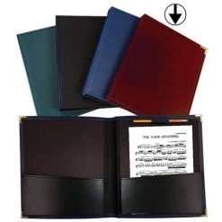 Leatherette Burgundy Band Folder