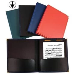 Leatherette Green Band Folder