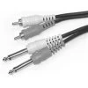 Link Audio 10’ – 2 X ¼” Male To 2 X RCA Male Cable -Symphony Shop 13525