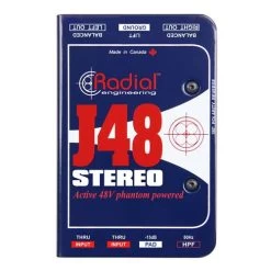 Radial J48 Stereo Premium Stereo Active DI Box
