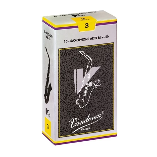 Vandoren V12 Alto Sax Reeds #4 3 Vandoren V12 Alto Sax Reeds #4