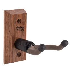 String Swing CC01UK Ukulele Wall Hanger- Black Walnut