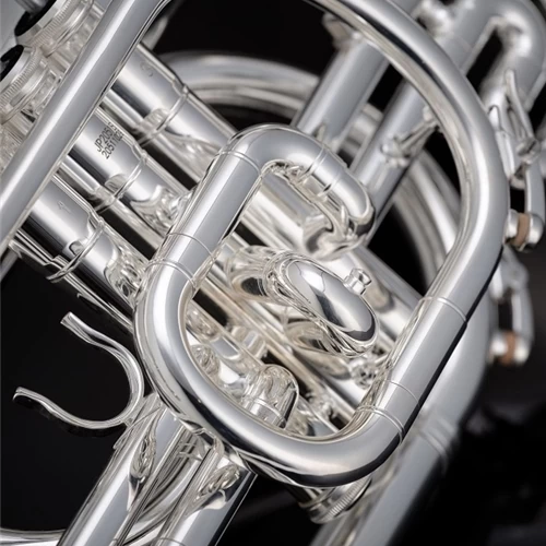 John Packer JP2051S Marching Mellophone Silver 4 John Packer JP2051S Marching Mellophone Silver - Image 2